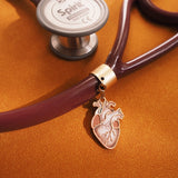 Stethoscope Charm- heart, brain, bone