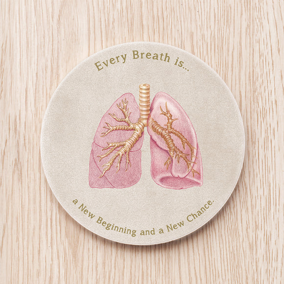 Lung Ceramic Coaster