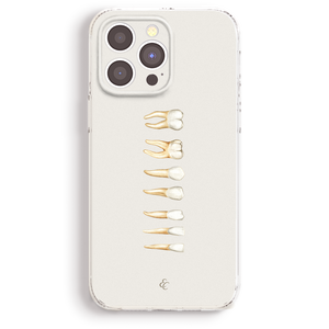 a white phone case with a bunch of toothpicks on it