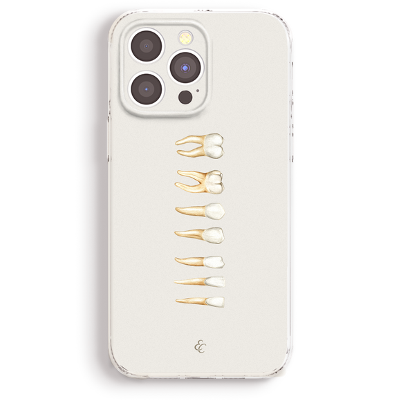 a white phone case with a bunch of toothpicks on it