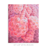 Premium Vertical Art Print- Happy Alveoli