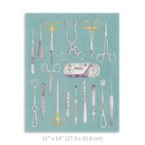 Vertical Art Print- Surgical Instruments