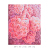 Premium Vertical Art Print- Happy Alveoli