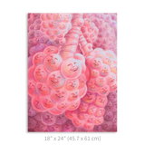 Premium Vertical Art Print- Happy Alveoli