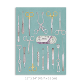 Vertical Art Print- Surgical Instruments