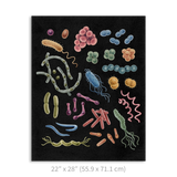 Premium Vertical Art Print- Bacteria