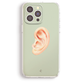 an iphone case with a picture of an ear