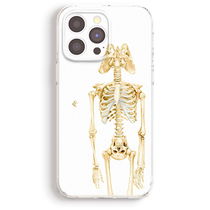 a phone case with a skeleton on it