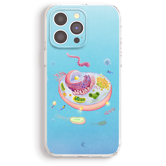 a phone case with a picture of a cake on it