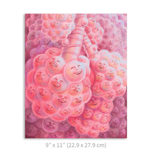 Premium Vertical Art Print- Happy Alveoli