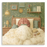 Art Print- Brain's Quiet Retreat, Bedroom