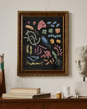 Premium Vertical Art Print- Bacteria