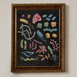 Vertical Art Print- Bacteria