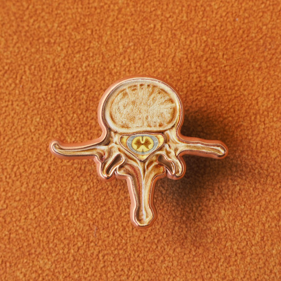 Enamel Pin- Vertebra