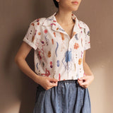 Bacteria Short Sleeve Button Down Unisex Shirt