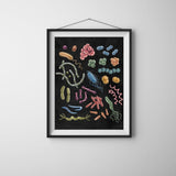 Premium Vertical Art Print- Bacteria