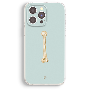 a phone case with a picture of a bone
