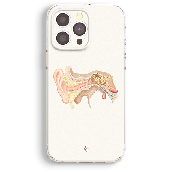 a phone case with a picture of a snail