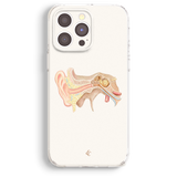a phone case with a picture of a snail