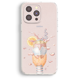 a phone case with a picture of an ice cream sundae