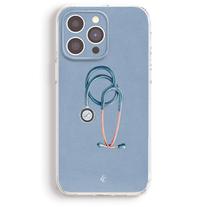 a phone case with a stethoscope on it