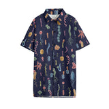Bacteria Short Sleeve Button Down Unisex Shirt