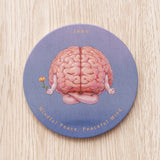 Meditation Brain Ceramic Coaster