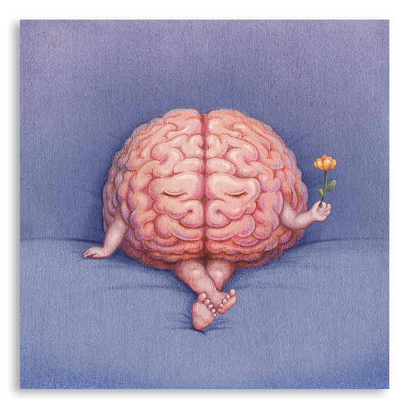 Art Print- Relaxing Brain