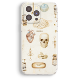 a phone case with a picture of a human heart