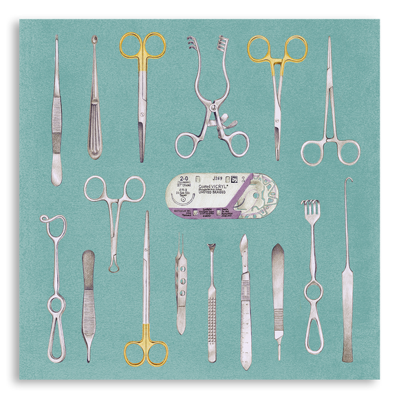 Art Print- Surgical Instruments