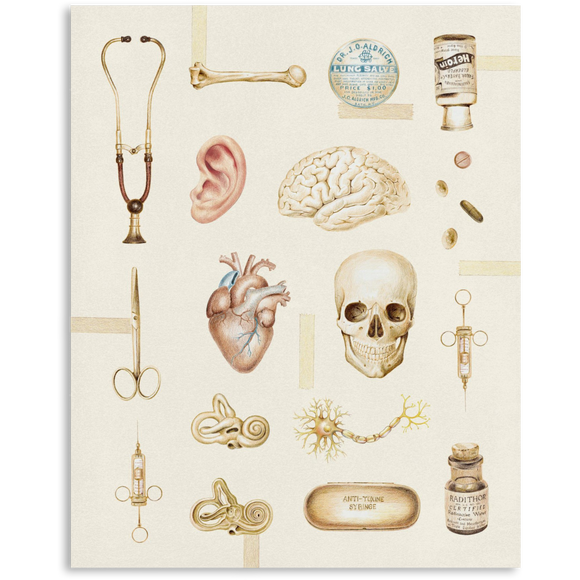 Premium Vertical Art Print- Medicine