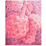 Premium Vertical Art Print- Happy Alveoli