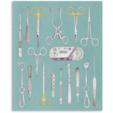 Vertical Art Print- Surgical Instruments