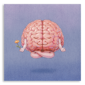 Art Print- Meditation Brain