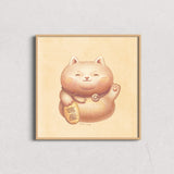 Art Print- Lucky Cat for Health