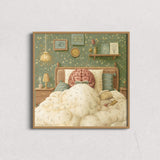 Art Print- Brain's Quiet Retreat, Bedroom