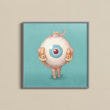 Art Print- Eyeball with Rod and Cone Cells