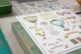 Hot Air Balloon Sticker and Card