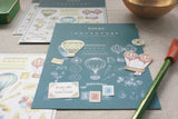 Hot Air Balloon Sticker and Card