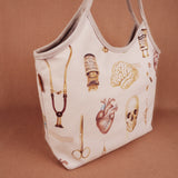 High-Capacity Medical Art Velvet Tote Bag