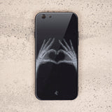 X Ray Tempered Glass Phone Case-Heart