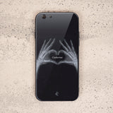 X Ray Tempered Glass Phone Case-Heart