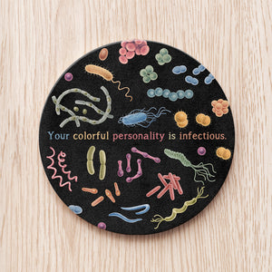 Bacteria Ceramic Coaster