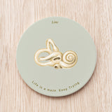 Bony labyrinth of Inner Ear Ceramic Coaster