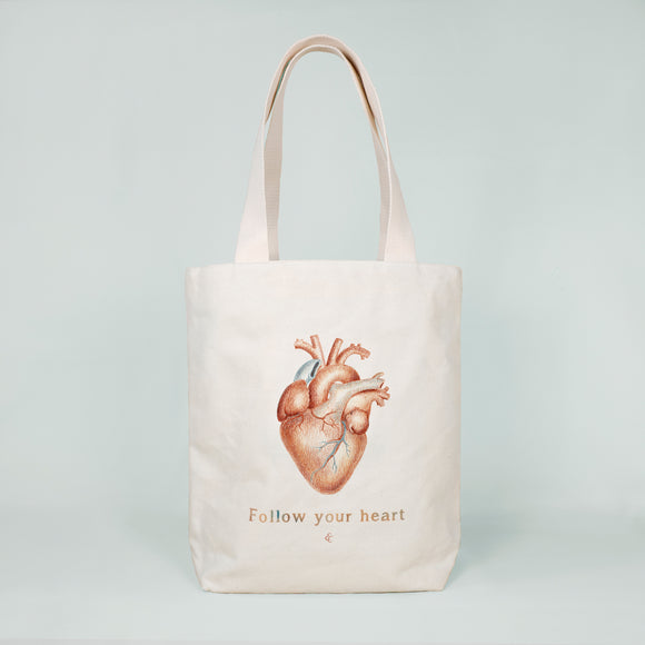 Multi Pocket Canvas Bag - Heart