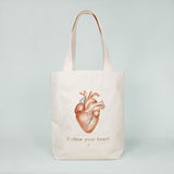 Multi Pocket Canvas Bag - Heart