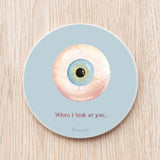 Eyeball Ceramic Coaster