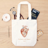 Multi Pocket Canvas Bag - Heart