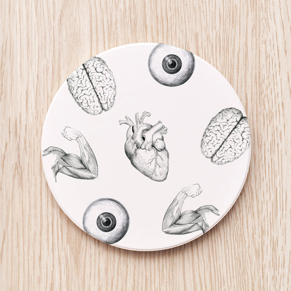 Black & White Medical Art Coaster