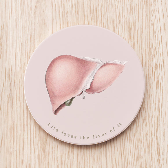 Liver Ceramic Coaster